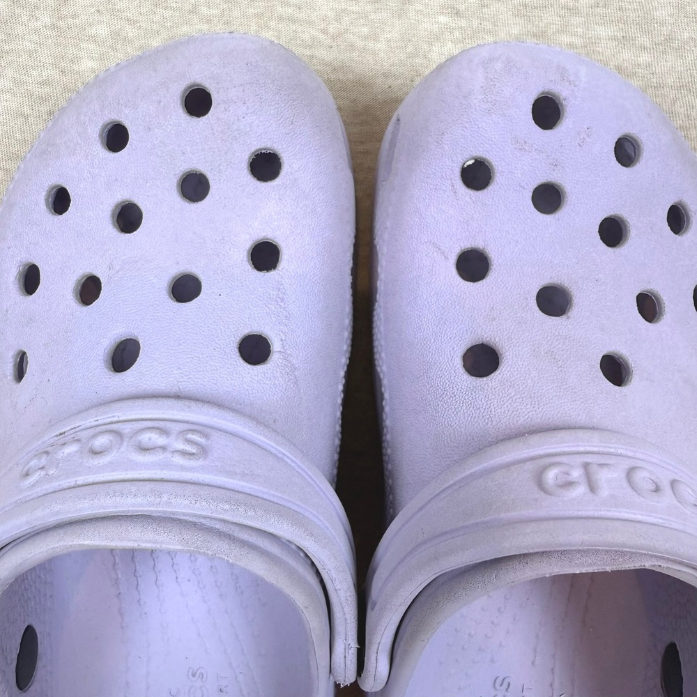 Kids Crocs Classic Clog Lavender Purple Size C13 Slip On Shoes - Picture 3 of 5